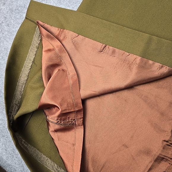 Vintage Euro Linea Italy New York Wool Long Skirt Green Size 10 - Picture 8 of 8